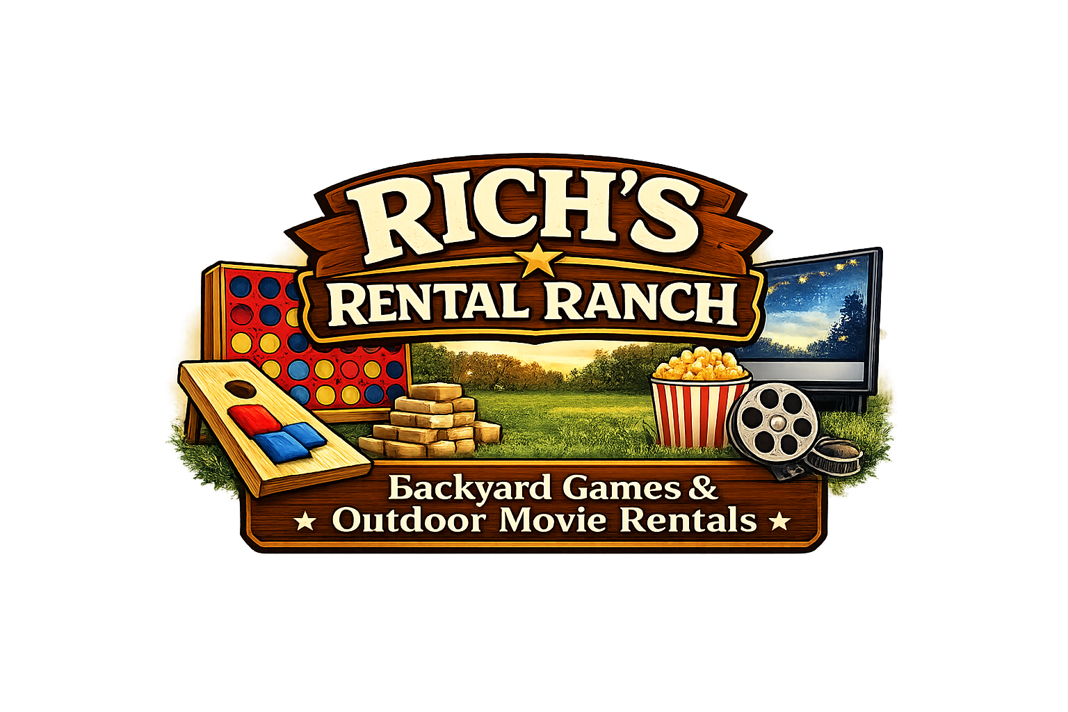 Rich's Rental Ranch – Backyard Games & Outdoor Movie Rentals